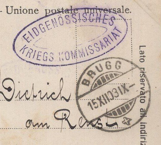 Cartoline postali: Brugg  Kaserne  1903 – Usato da Aarau venduto da kufi44 2