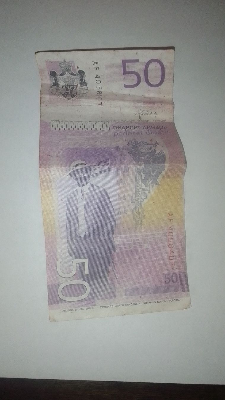 Banconote: 50 Serbische Dinar – Usato da Bergün/Bravuogn venduto da dherbst01