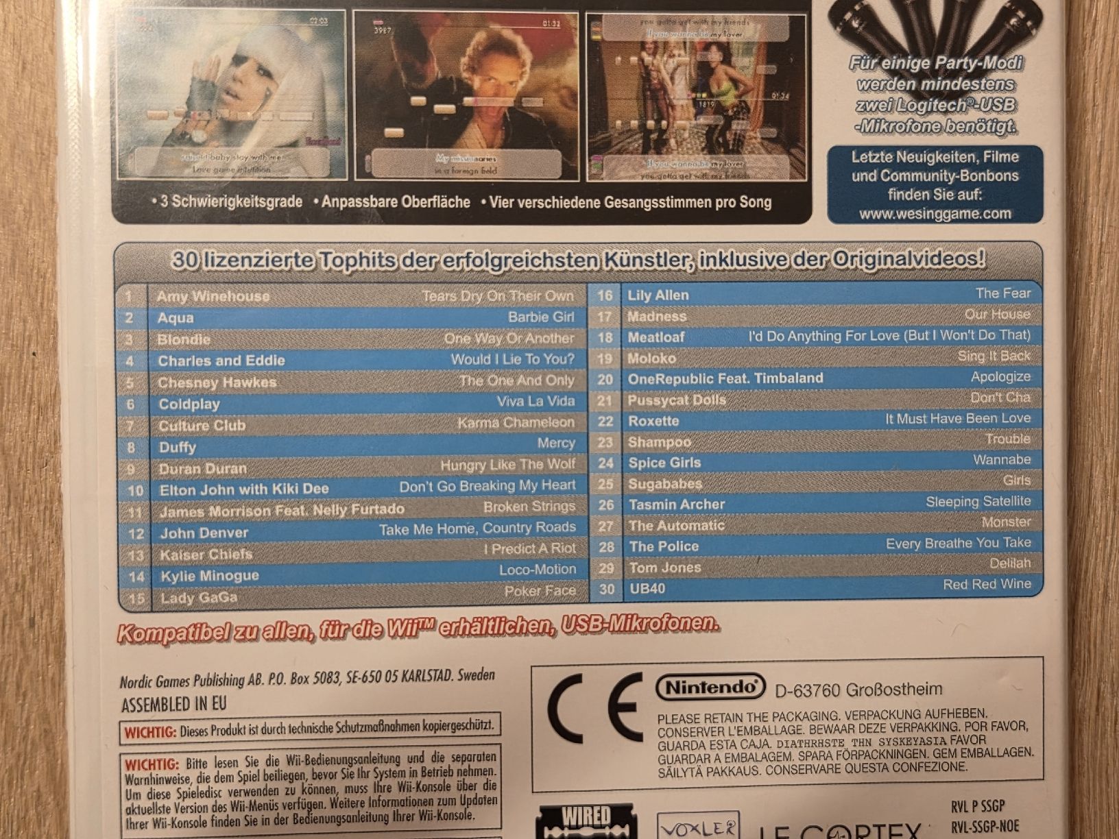 Nintendo Spiele: Wii - We Sing mit Mikrofon – Gebraucht aus Altendorf von sel_x9x5 1