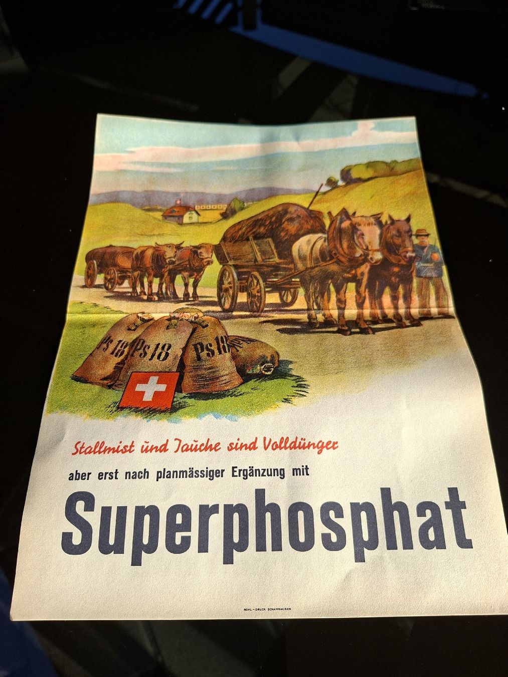 Dokumente: Landwirtschafts Proschüre um 1925 Superphosphat – Gebraucht aus Ganterschwil von HeidiuPeter