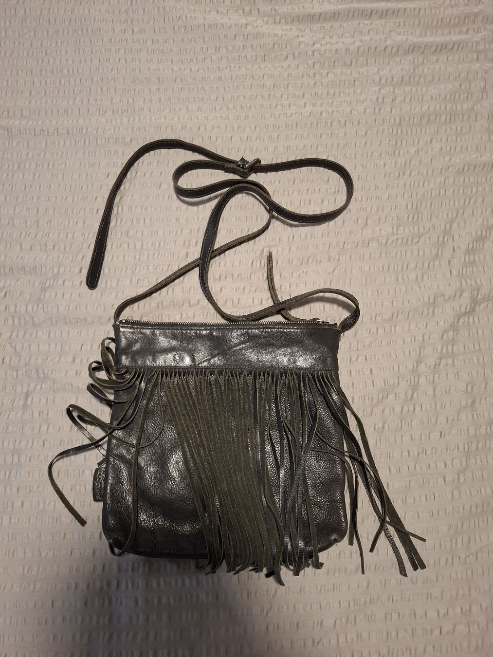 Taschen für Damen: Ledertasche mit Fransen – Gebraucht aus Rupperswil von Andrea4444