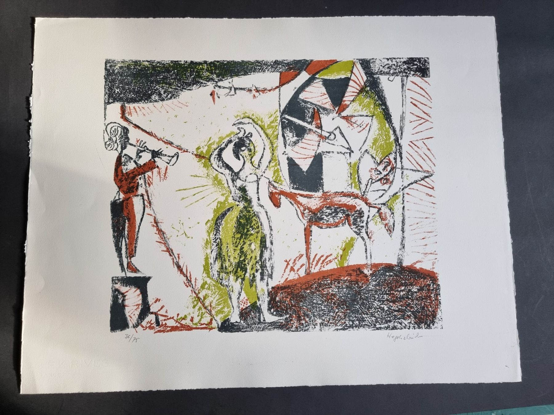 Grafica & Litografie: MAX HEGETSCHWEILER LITHOGRAPHIE SIGNIERT NUMMERIERT – Usato da Gersau venduto da kunst-online 2