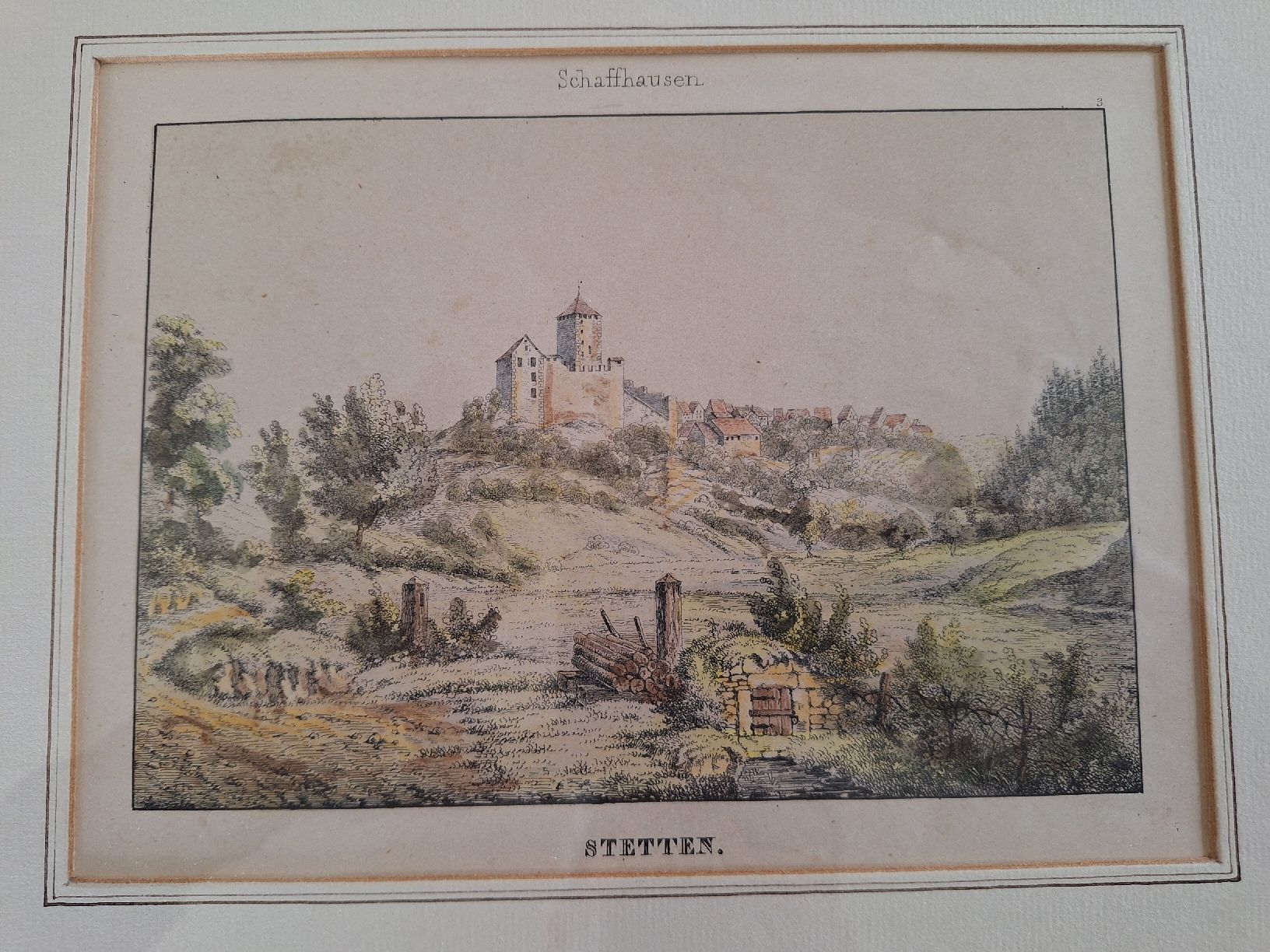 Incisioni: STETTEN  SCHAFFHAUSEN – Usato da Bevaix venduto da bohrap
