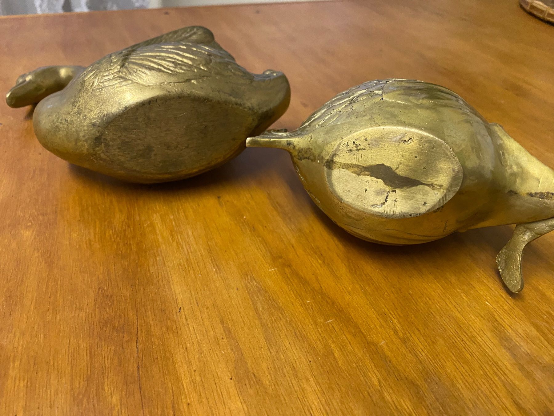 Statuette: Vintage Klassiker: Messing Schwan und Fisch – Usato da Rorbas venduto da tun_m7fz 5