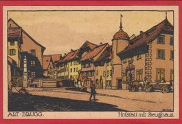 BRUGG, HOFSTATT MIT ZEUGHAUS, KÜNSTLERKARTE