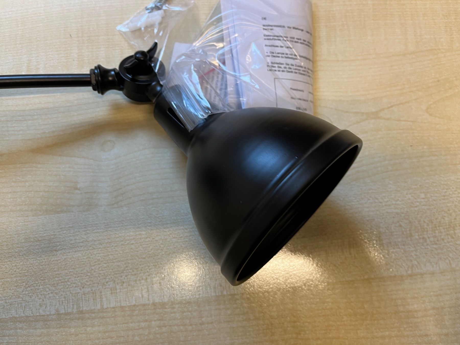 Lampen: Wandlampe Schwarz Industrial – Neu (gemäss Beschreibung) aus Lungern von Barbados04 2