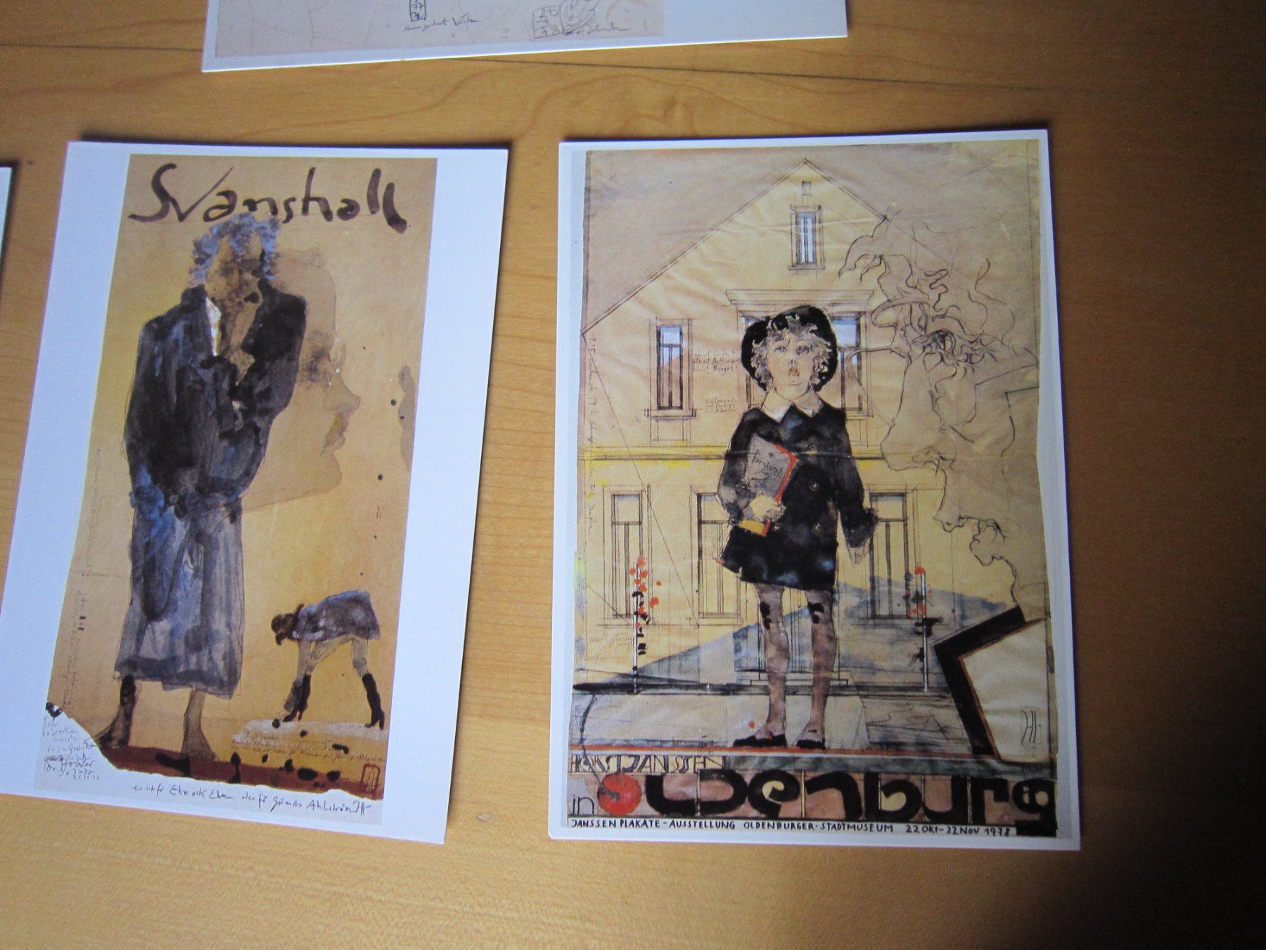 Cartoline postali: No 10 Horst Janssen Sammlung Postkarten – Usato da Gordola venduto da Polentaefung 1