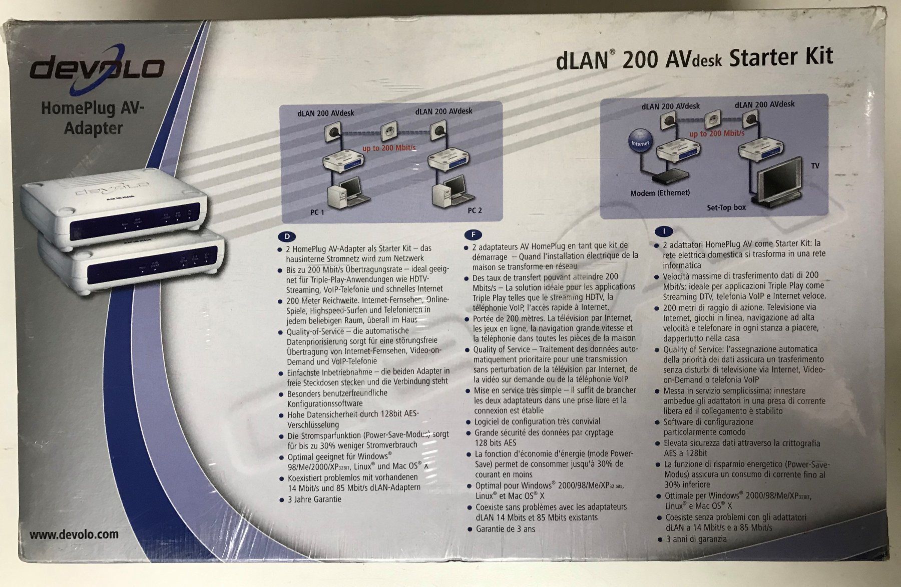 Devolo Unità & Adattatore: LAN-Netzwerkverbindung Powerline Neu – Nuovo e nell'imballaggio originale da Hergiswil NW venduto da hpb_9bvx 2