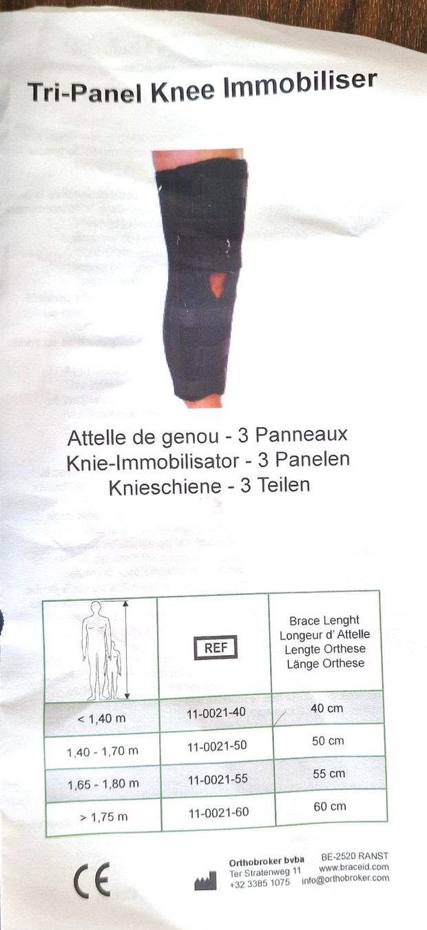 Attrezzature mediche: Knieschiene 3 Teiler 50 cm – Usato da Hombrechtikon venduto da MalgorzataJ 1