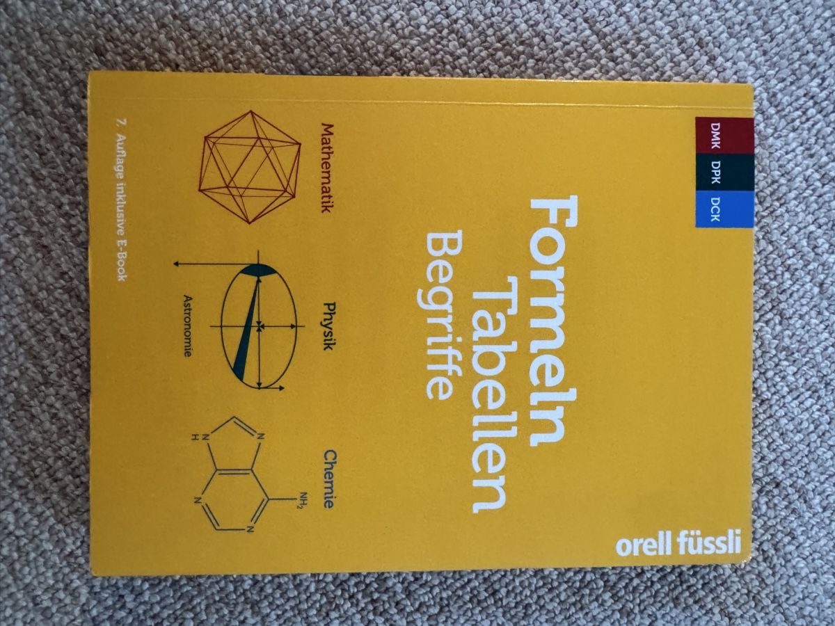 Libri: Formeln Tabellen Begriffe Mathematik Physik Chemie Buch – Nuovo (secondo la descrizione) da Roggwil BE venduto da doao