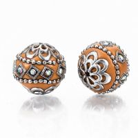 Kashmir Indonesische Perle 19,5x19mm, orange