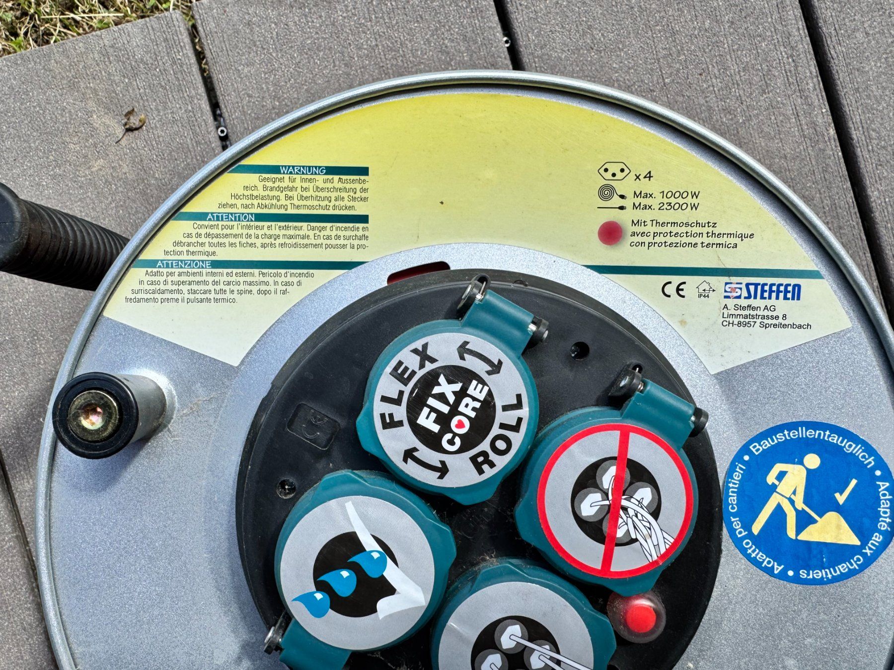 Cavi: Kabelrolle 4xT13 30 Meter "Fix Core" baustellentauglich – Usato da Pfeffingen venduto da Unufer 1