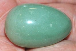 Deko – Heilstein B-20 – Grüner Aventurin Ei - 30x20mm