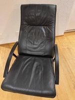 Bequemer Ledersessel mit Hocker  Relaxsessel