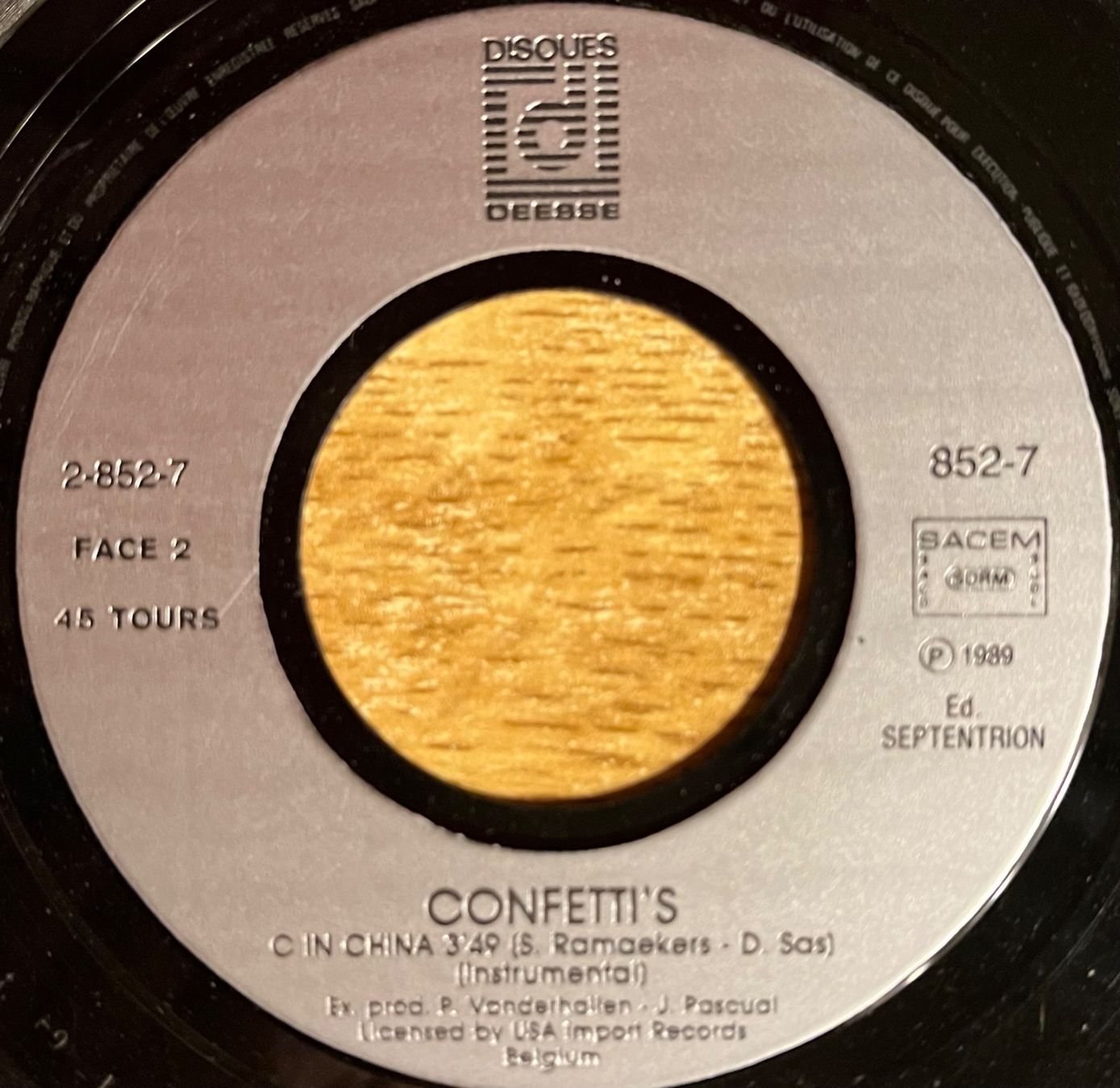 Schallplatten: CONFETTI'S - C IN CHINA – Gebraucht aus Bussigny von vinyl-pas-cher 3