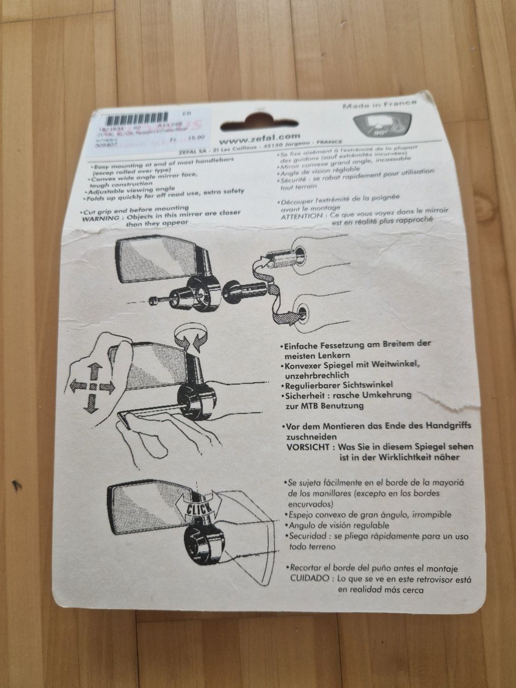 Ersatzteile: Zéfal Dooback Lenkerendenspiegel – Neu (gemäss Beschreibung) aus Ennetbürgen von m_v_yy5f 1