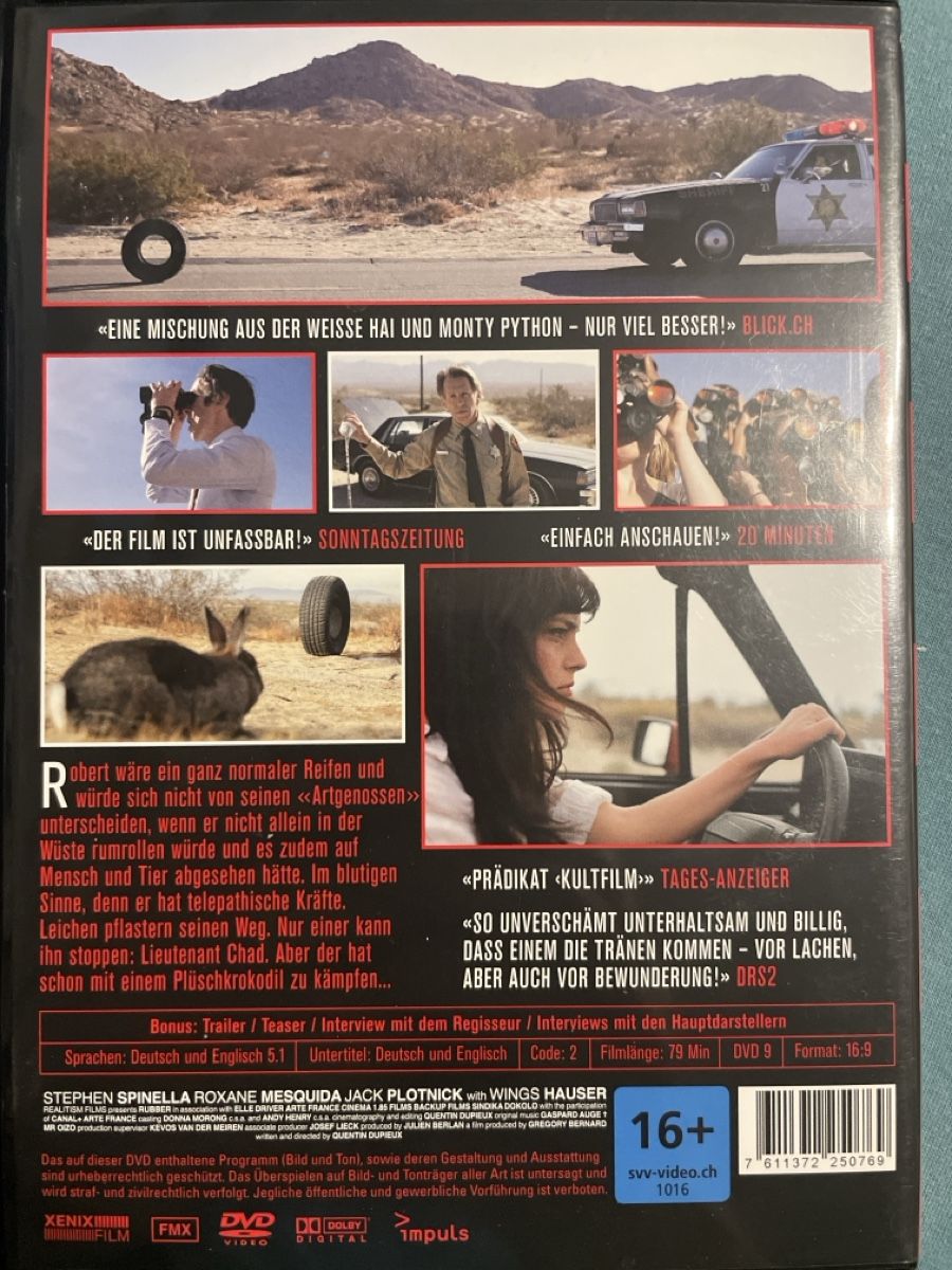 Tutti i DVDs: Rubber  (2010) – Usato da Waldenburg venduto da Mimily33 1