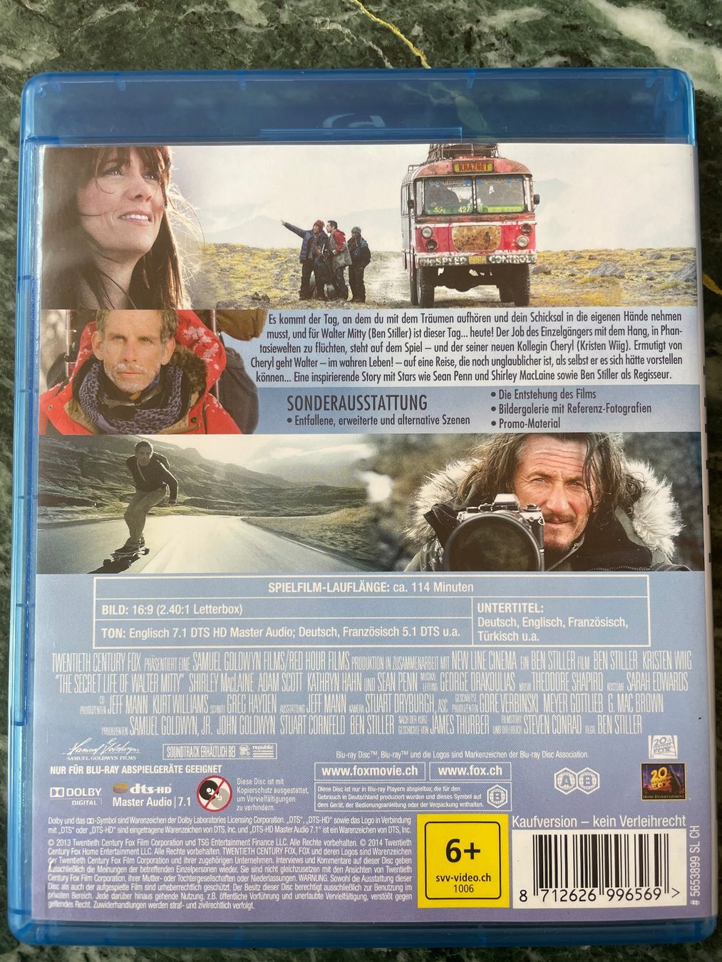 Tutti i DVDs: Walter Mitty (blu-ray) – Usato da Vevey venduto da c_lathion 1