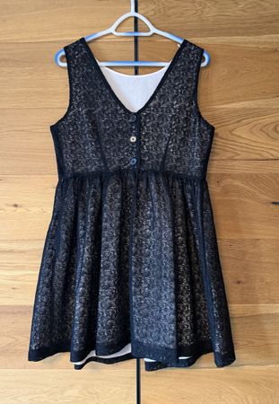 Robe courte Naf Naf noire / rose sans manches taille 44