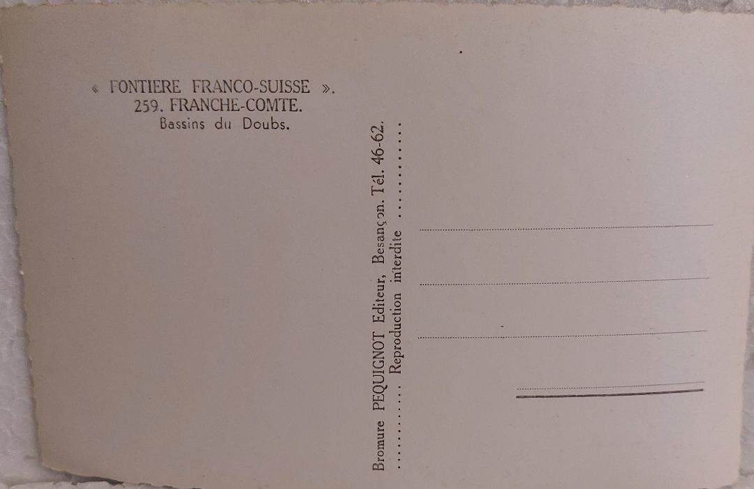 Cartoline postali: LES   BRENETS   -   Bassins du Doubs – Usato da Delémont venduto da Domdom1 1