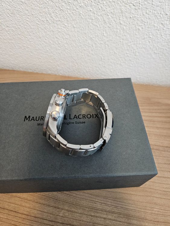 Maurice Lacroix Orologi: Maurice Lacroix Automatik Chronograph Herrenuhr, Top Zust... – Usato da Kleinwangen venduto da kleinwanger 3