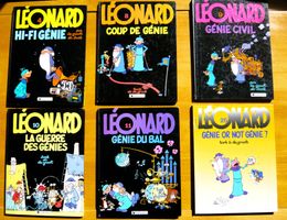 Lot 6 BD: Léonard, Vintage éditions 80's