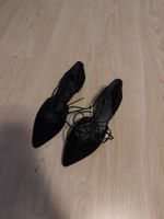 Stuart Weitzman Women's Lace Up Ballet Flats
