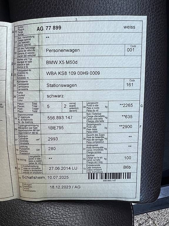 BMW Automobili: BMW X5 xDrive M50d Steptronic – Usato da Gebenstorf venduto da Suisse1956 3