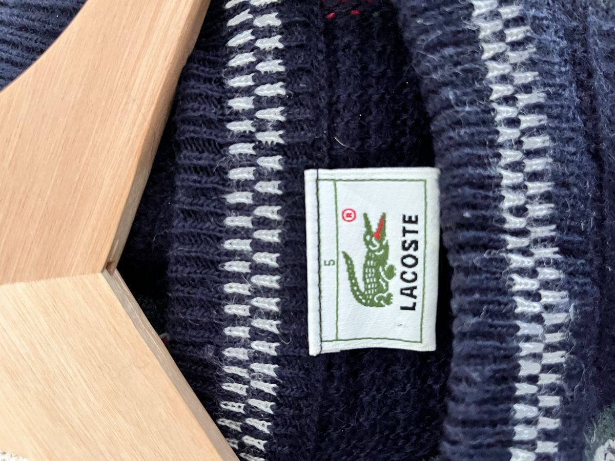 Lacoste Maglioni & Felpe: Vintage Lacoste Pullover multicolour coogi style size 5 – Usato da Lausanne venduto da Danash 6