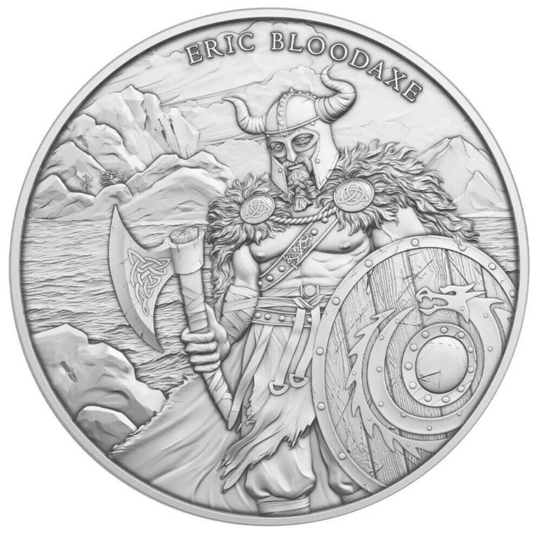 Legendary Warriors Eric Bloodaxe 1oz Silber Neue Serie Kaufen