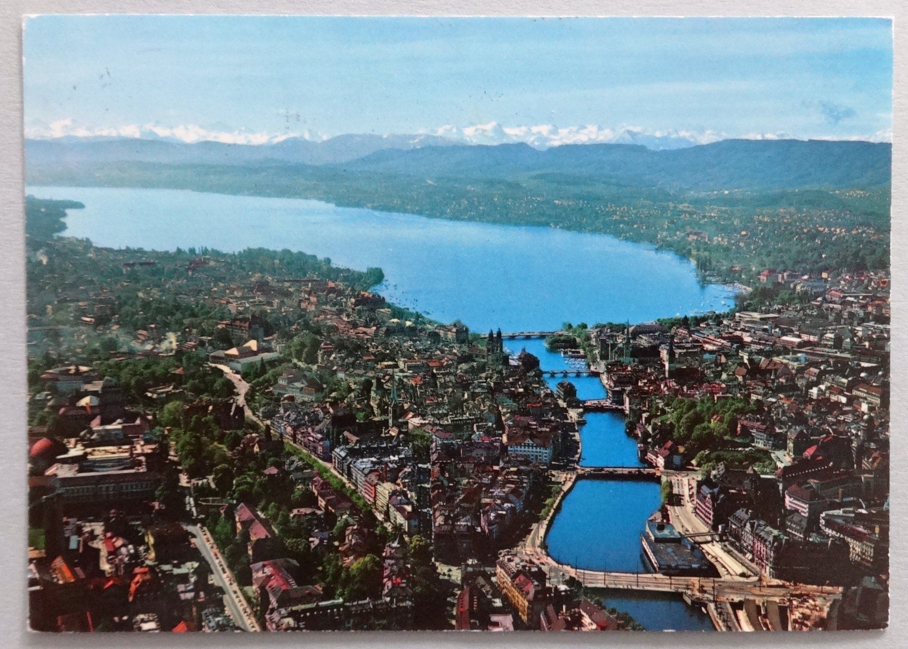 Cartoline postali: Zürich, Flugaufnahme – Usato da Fétigny venduto da Billy2miny