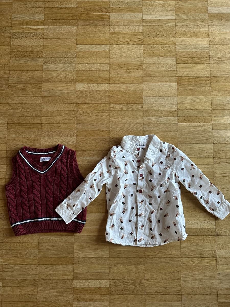 Lotti & Set di vestiti: Baby Weihnachten Set Pulli und Hemd 9-12 Monate – Nuovo (secondo la descrizione) da Kloten venduto da mariyama 1