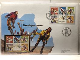FDC Grossbrief Trendsportarten 1998 ET