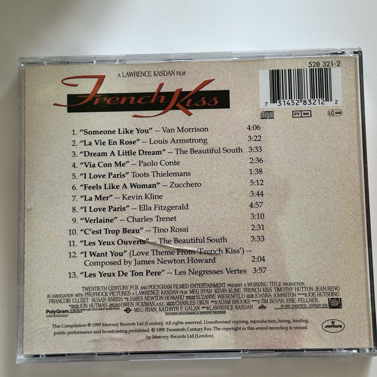 CD: French Kiss Soundtrack CD – Usato da Etzwilen venduto da presley3577 1