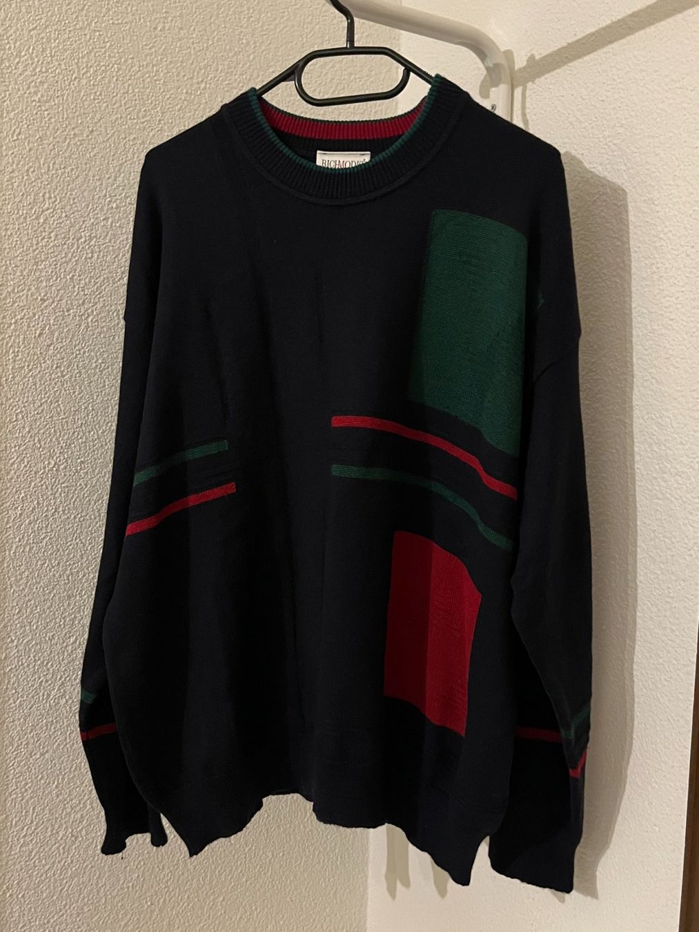 Pullover & Sweatshirts: Merino Pullover Grösse L, blau/rot/grün – Gebraucht aus Wolfhausen von Sel86i