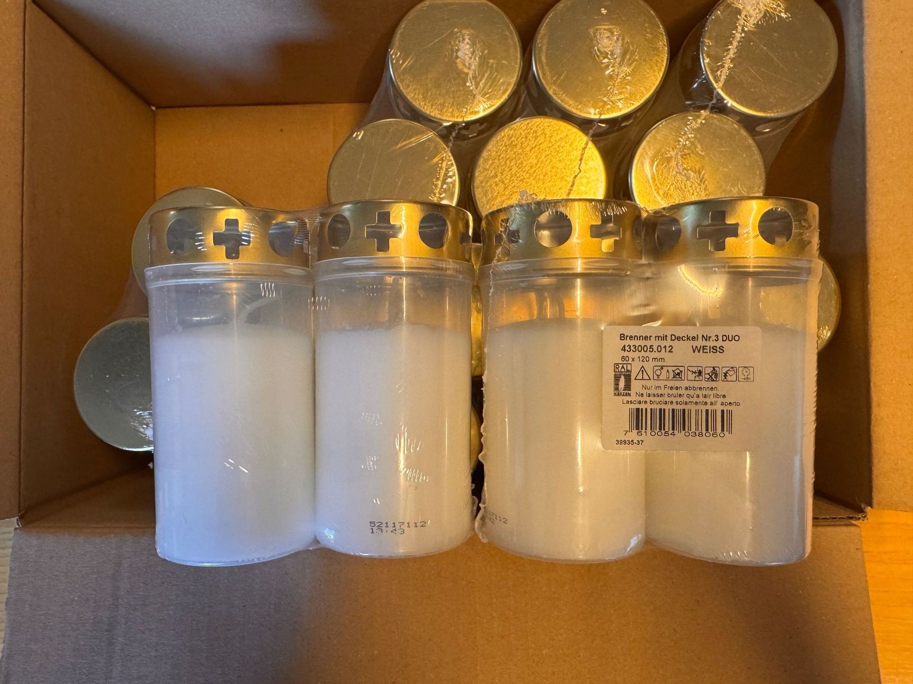 Kerzen: Grabkerzen neu - 100 Stück – Gebraucht aus Dübendorf von oberemuehle 4