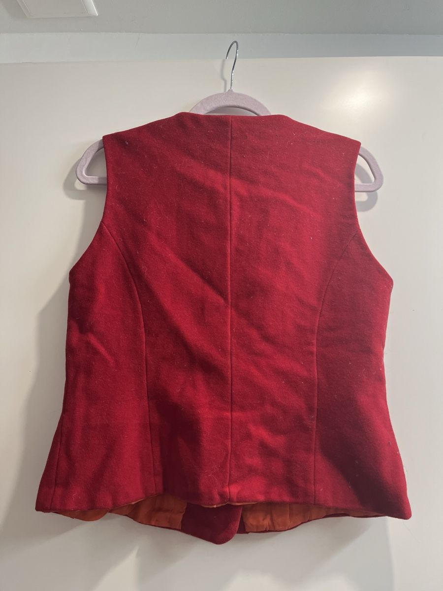 Gilet & Giacche: Rote Wollweste - vintage – Usato da Zürich venduto da Closetbesties 3