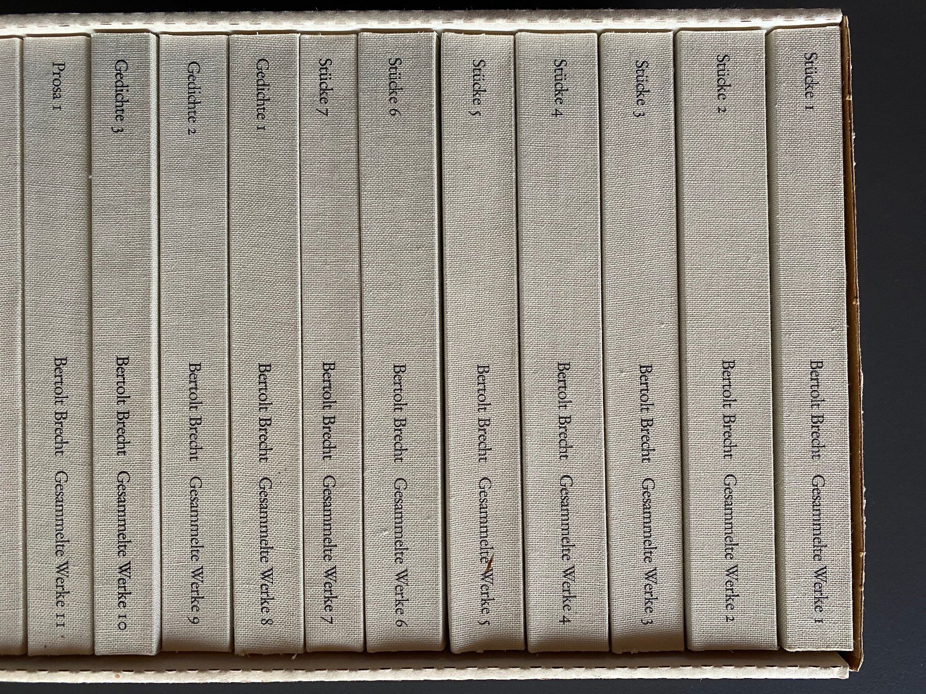Libri: Werkausgabe Bertold Brecht  Suhrkamp Verlag, 1968 – Nuovo (secondo la descrizione) da deitingen venduto da popcorn02 1