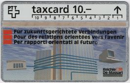 10 CHF Reichle De-Massari - seltene Kunden Taxcard