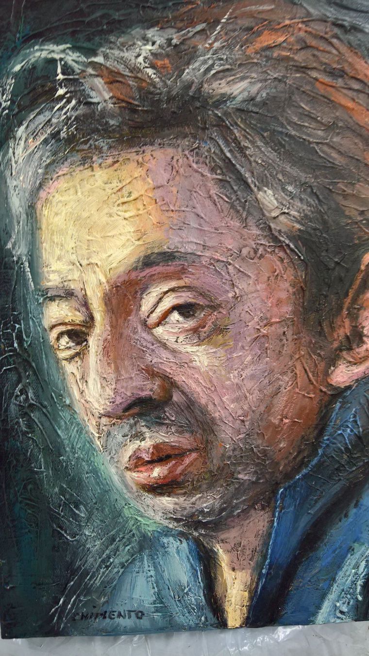 Dipinti: Serge Gainsbourg en portrait – Nuovo (secondo la descrizione) da Matran venduto da Bridge-Mania