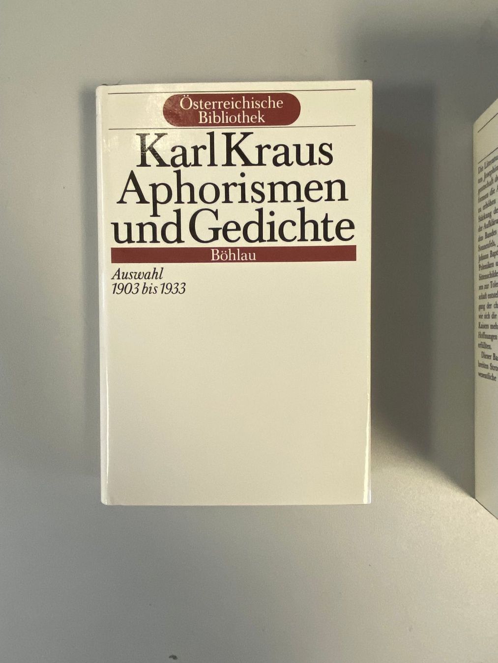 Bücher: Karl Kraus (8 Bände) – Gebraucht aus Starrkirch-Wil von UB007
