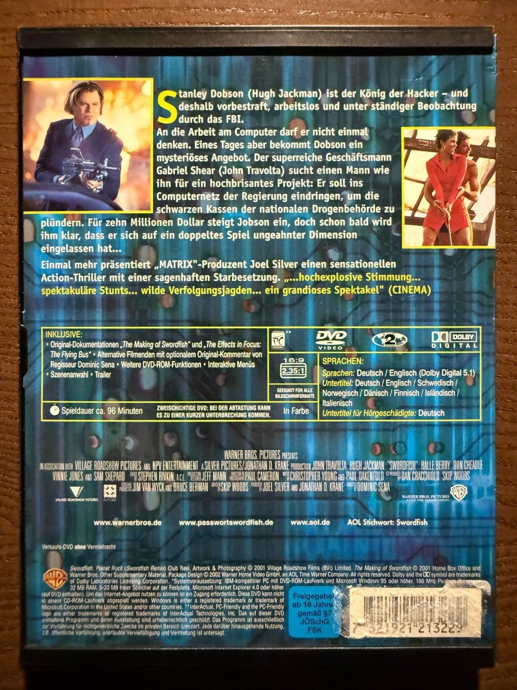Tutti i DVDs: Passwort Swordfish – Usato da Zürich venduto da FilmFreunde 1