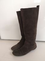 🤩MANGO WILDLEDER-STIEFEL, BRAUN
