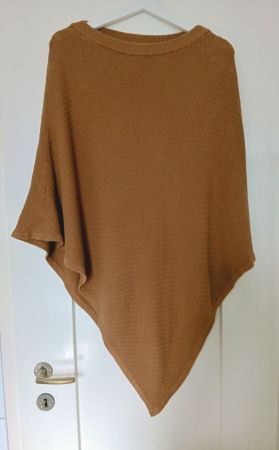 S.Oliver Strick-Poncho Beige / Braun One Size / S - XL