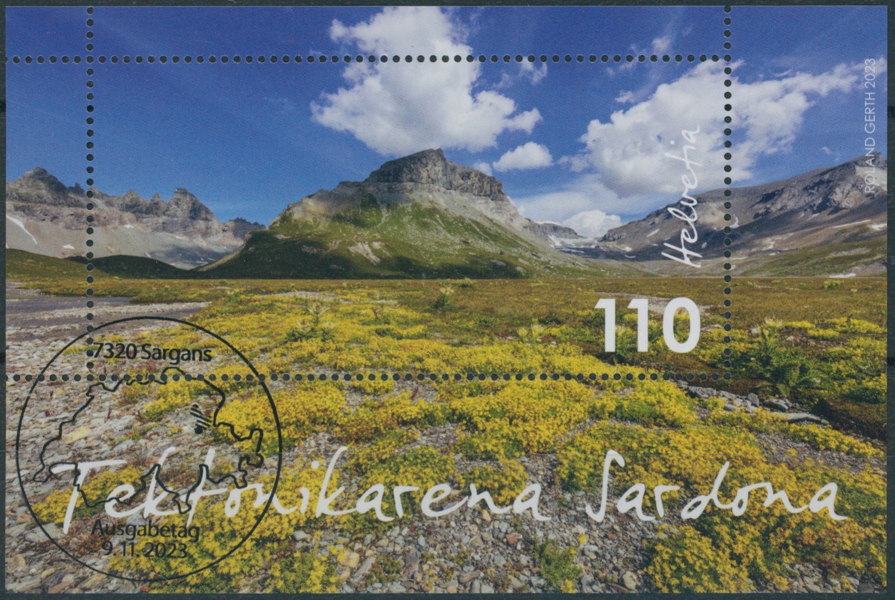 Tutti i francobolli: 2023 - Sardona - Block - Ersttag Stempel ET – Usato da Schindellegi venduto da leecollect