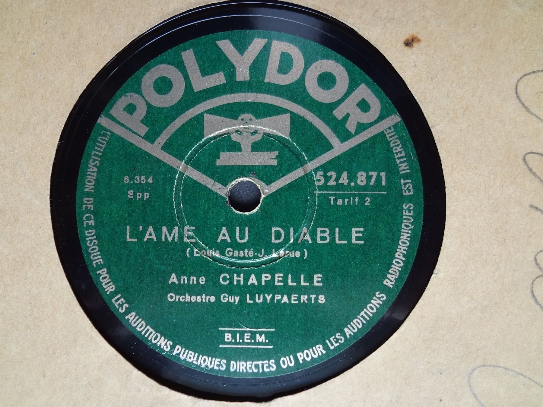 Vinyles: 8x 78tours- Pauline Carton- R.Caire- Edith Burger-E.Buffet + – D'occasion à Aigle par Robflac55 8