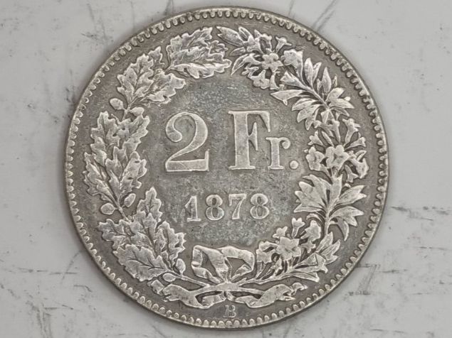 Tutti le monete: 2 FR 1878 Seltene Erhaltung – Usato da Bure venduto da chap981