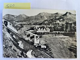alte Ansichtskarte Stoos Sport Hotel mit Stoosbahn 1300m