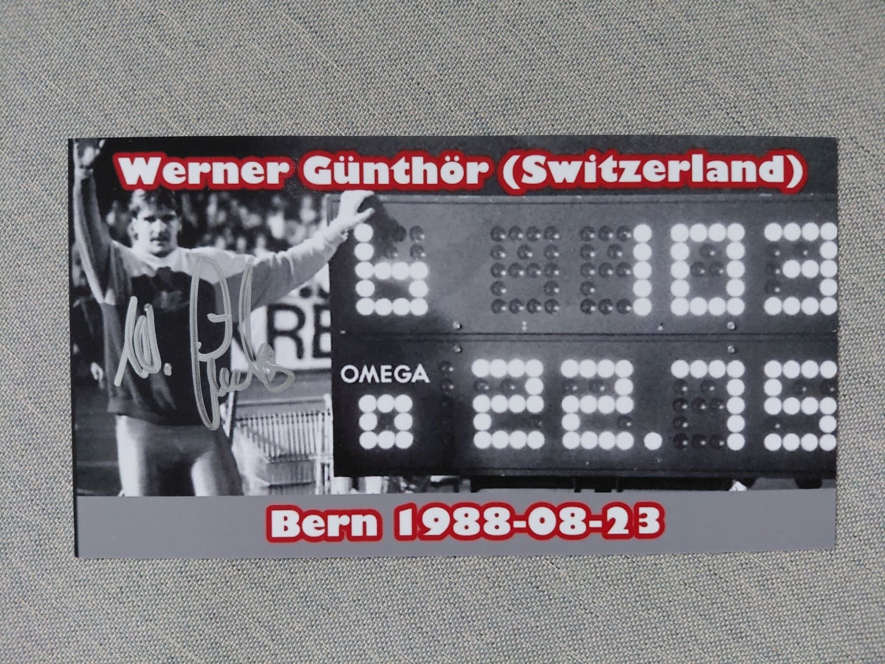 Autografi: Autogramm Werner Gůnthôr – Usato da Schmerikon venduto da Olympia04