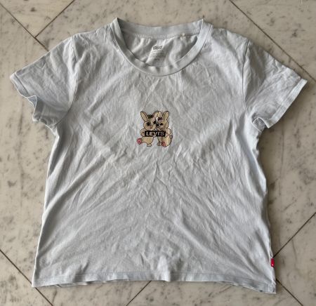 Levis Shirt hell blau mit Hasen Print Grösse 36